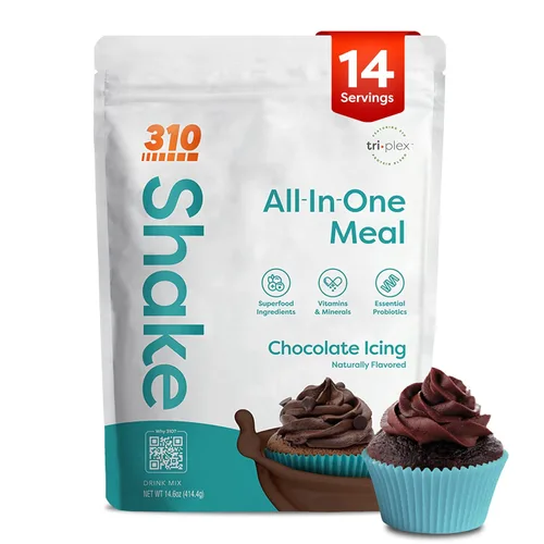 Miniatura 13 de 310 Nutrition Batido en polvo todo en uno de reemplazo de comidas, mezcla de batidos de proteínas a base de plantas con alta fibra, probióticos