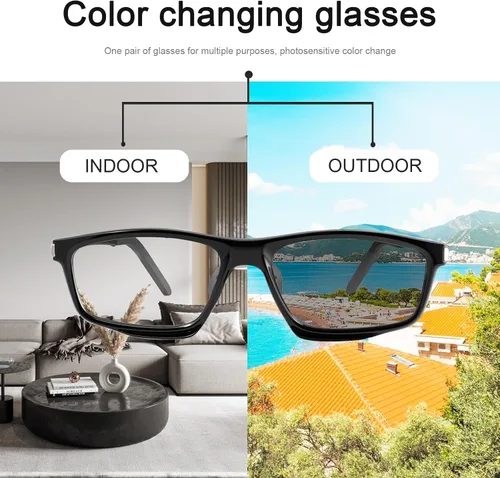 Miniatura 6 de YIMI Lentes fotocromáticos con bloqueo de luz azul, antifatiga ocular, para computadora, juegos, bloqueo de pantalla de luz azul, para hombres