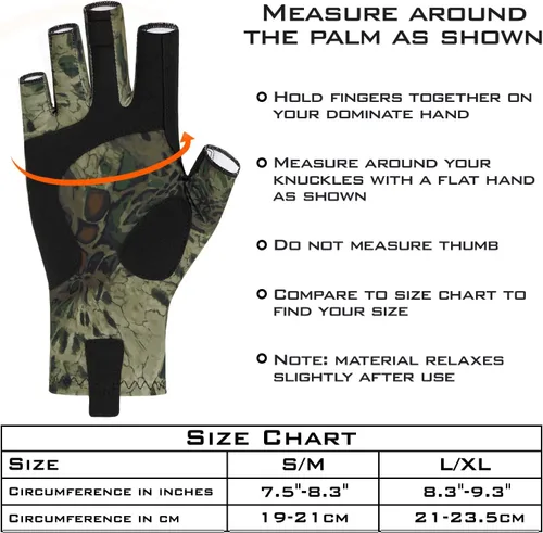 Miniatura 4 de KastKing Sol Armis - Guantes de protección solar UPF50+, guantes de pesca, protección UV, protección solar para exteriores, kayak, remar M