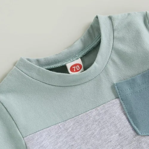 Miniatura 11 de Conjunto de camiseta de manga corta para bebé niño y niña, camiseta de manga corta, pantalones cortos casuales, ropa para recién nacidos, 6, 12, 18