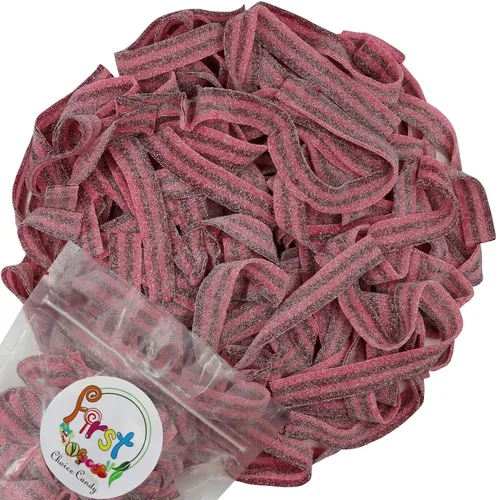Miniatura 21 de Cinturones de Gomitas Ácidas de Varios Colores (Azul Baya (Arándano), 1 Libra)