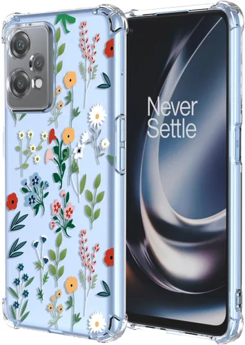 Miniatura 79 de Funda para OnePlus Nord CE 2 Lite 5G Clear Flower Phone Case Soft TPU a prueba de golpes, antiarañazos, funda protectora para 1+Nord CE2 Lite 5G