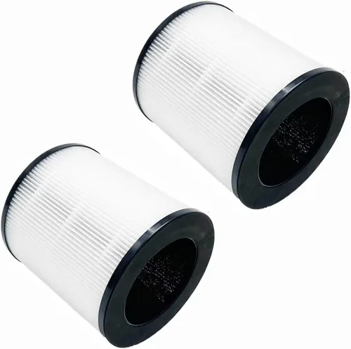 Filtro de repuesto compatible con QUIETPURE Whisper KJFC15 Purificador de aire H13 Filtración de 3 etapas Carbón activado de alta eficiencia