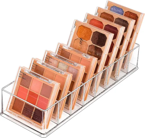 Miniatura 7 de JessLab Organizador de acrílico, organizador de baño para cajón, vitrinas de cosméticos para tocador, encimera, escritorio, cocina y almacenamiento