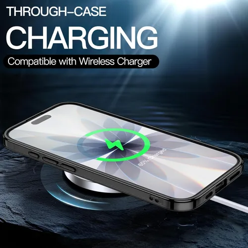 Miniatura 5 de JETech - Funda para iPhone 17 de 16 cm, cubierta a prueba de golpes, con parte trasera transparente antiarañazos, no se amarilla (negro)