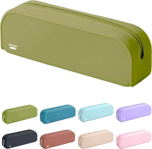 Miniatura 11 de Mr. Pen - Estuche de silicona para lápices, estuche para lápices negro, estuche pequeño para lápices, estuche para lápices estético