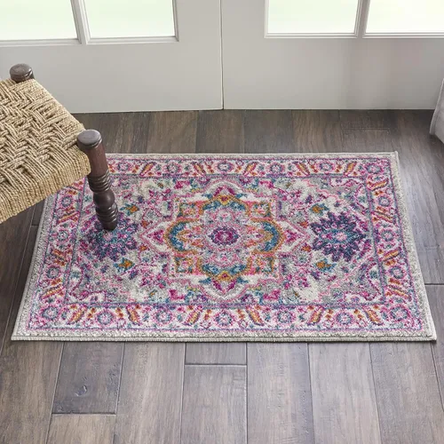 Miniatura 17 de Nourison Passion Bohemian - Alfombra color verde azulado multicolor, de 3 pies con 9 pulgadas x 5 pies con 9 pulgadas, fácil limpieza, no pierde