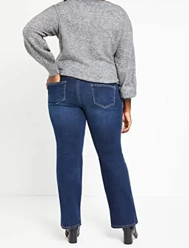 Miniatura 3 de Motherhood Maternity Womens Indigo Blue Secret Fit Belly Basic Boot Cut Jean