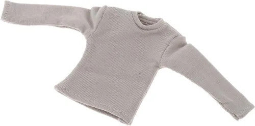 Miniatura 9 de Colaxi Camiseta de manga larga con figura de hombre a escala 1/12, ropa de muñeca en miniatura para figura de 6 pulgadas, color verde