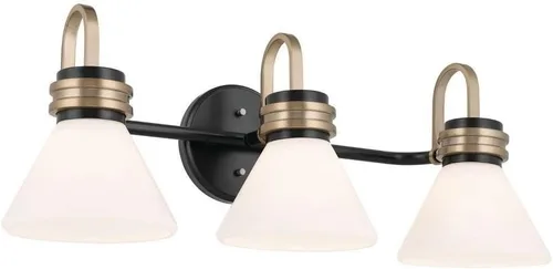 Miniatura 10 de Kichler Farum 55153CH - Aplique de pared de 1 luz de 7.25 pulgadas con cristal ópalo en cromo, para chimenea, cocina, dormitorio, pasillo o tocador