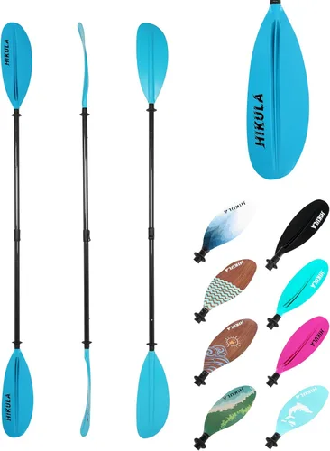 Miniatura 14 de Adjustable Carbon Fiber Shaft Kayak Paddle, Kayaking Oars with Reinforced Nylon Blade for Adults, 4 Piece, 86in/220cm to 90in/230cm