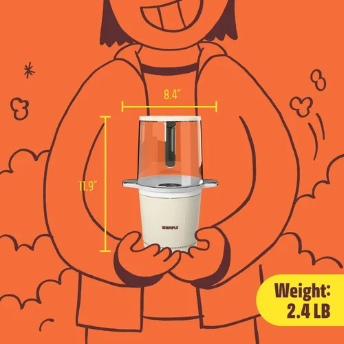 Miniatura 7 de Máquina de palomitas de maíz Air Popcorn Maker de 10 tazas con taza medidora, palomitas de maíz compactas sin aceite y sin aceite, noches de cine
