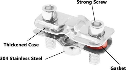 Miniatura 3 de Gancho de anillo de acero inoxidable 304, abrazadera para colgar tubos, soporte de tubo de pared ajustable, colgador de tubo de anillo dividido