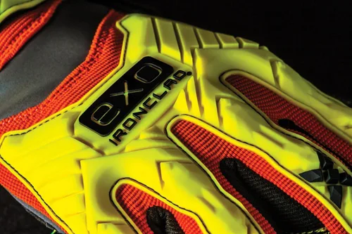 Miniatura 9 de Guantes de trabajo Ironclad para hombre EXO Hi Viz ImpactX, amarillo y naranja de alta visibilidad, X-Large, 1 unidad EE. UU