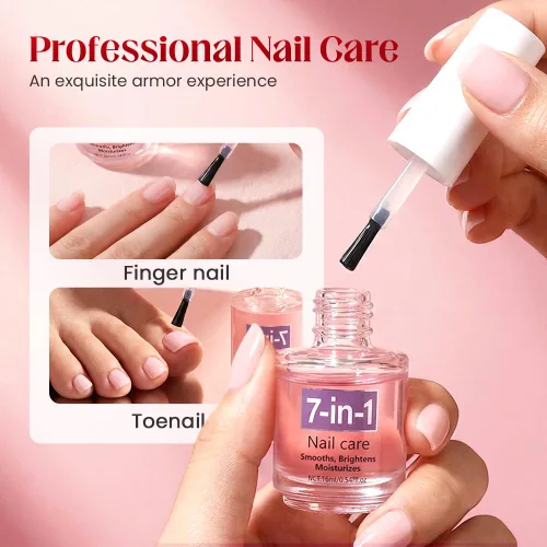 Miniatura 4 de Esmalte de uñas de secado rápido, aceite de queratina 7 en 1 para el cuidado de uñas de secado rápido, aceite de fortalecimiento de uñas de secado