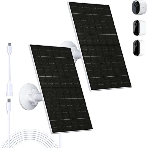 Miniatura 7 de Zivif Panel solar para cámara Arlo, cargador solar de 7 W compatible con Essential 2K (2ª generación), cámaras Essential XL y Spotlight, IP66