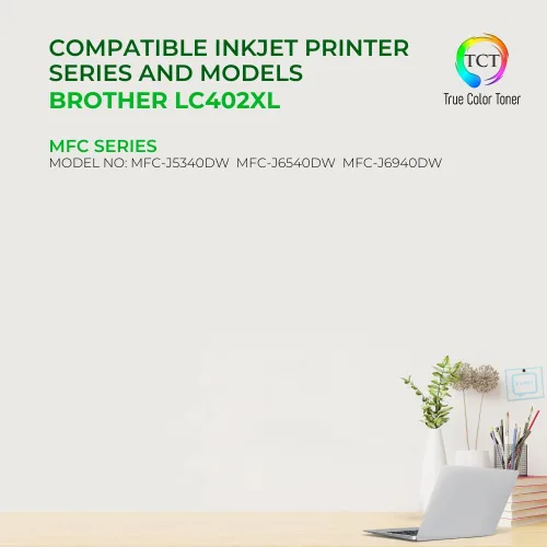 Miniatura 2 de TCT LC402XL Paquete de 3 cartuchos de tinta de color – Repuesto compatible premium para Brother LC402XL LC402XLC LC402XLM LC402XLY alto rendimiento