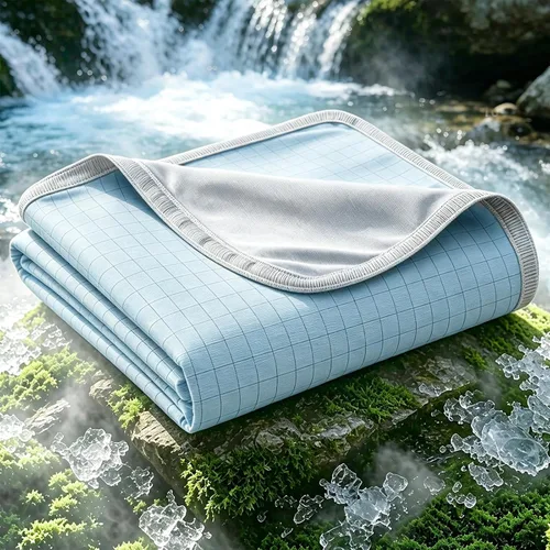 Miniatura 17 de EMME Mantas refrescantes transpirables para personas que duermen con calor, manta de verano tamaño individual de 60 x 80 pulgadas para cama, manta