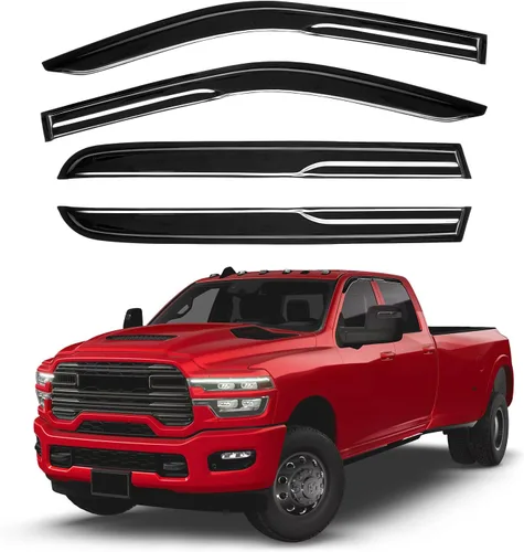 Miniatura 62 de Canvcle RAV4 Rain Guards - Window Visors for Toyota RAV4 2006-2012, Outside-Mount Tape-On Side Window Wind Deflectors for RAV4 Accessories, Vent