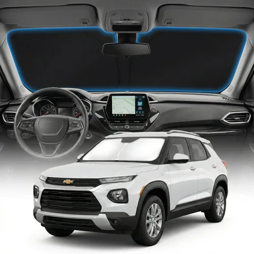 Miniatura 115 de Cubierta para parabrisas para BMW X1 E84 – Ajuste personalizado X1 E84 Accesorios 2016-2024 2025 Parasol plegable protección UV y escudo térmico