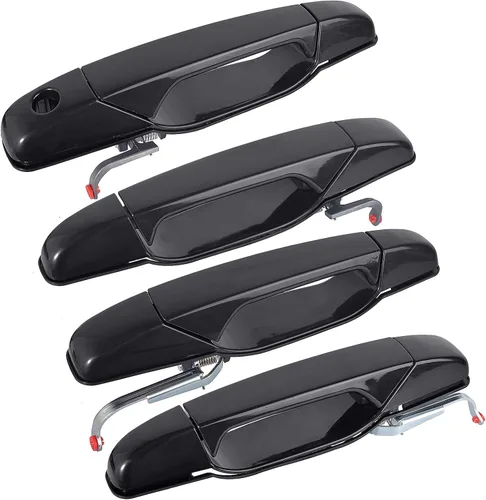 Miniatura 8 de FAERSI 4 piezas de manija exterior exterior de la puerta delantera y trasera del lado del conductor y del pasajero reemplazos para Cadillac Escalade