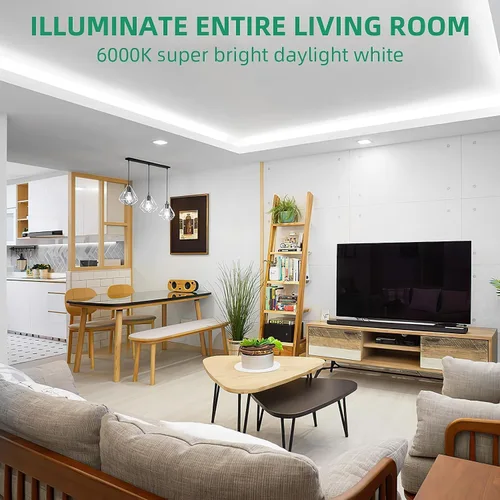 Miniatura 3 de Lamomo - Tira de luces LED RGB de neón, 16.4 pies de luces de cuerda LED de neón con control remoto por aplicación, sincronización de música