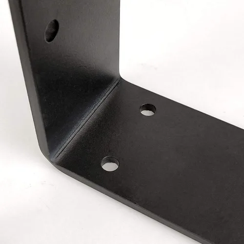 Miniatura 3 de Soporte de estante de hierro sólido industrial rústico para decoración de pared, soporte flotante de 90 grados, soporte de estante de esquina