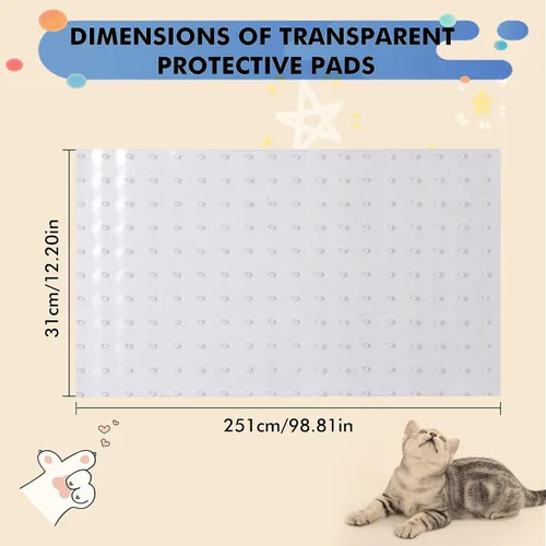 Miniatura 5 de Protector de alfombra resistente para puerta, plástico resistente que evita que gatos y perros rayen tu alfombra y alfombras en las puertas