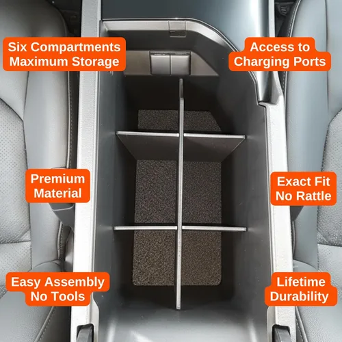 Miniatura 4 de Vehicle OCD - Organizador de consola central para Toyota Camry XLE/XSE (2018-2026) y LE/SE (2020-2026) - Fabricado en Estados Unidos - SLX137