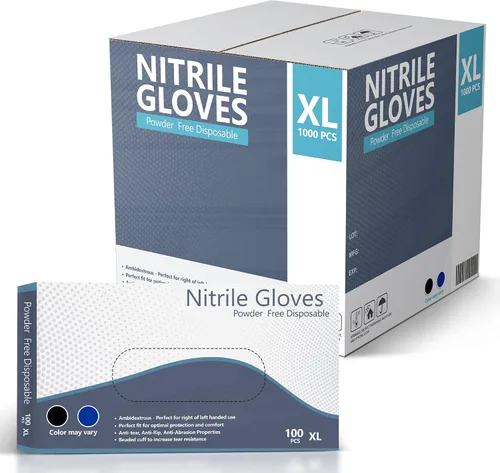 Miniatura 3 de Guantes de nitrilo, guantes desechables, cómodos, sin polvo, sin látex