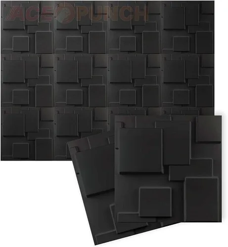 Miniatura 10 de AP1216 - 12 piezas de paneles de pared 3D 3D con textura de PVC, impermeables, resistentes a los arañazos, diseño de diamante blanco de 12 x 12
