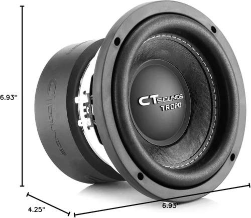 Miniatura 7 de CT Sounds TROPO-6.5-D2 400 Watts Max 6.5 pulgadas Subwoofer para coche Dual 2 Ohm