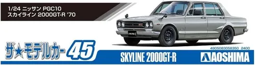 Miniatura 5 de Aoshima Kit de escala 1/24 58350 El modelo de coche 045 Nissan PGC10 Skyline 2000GT-R 1970