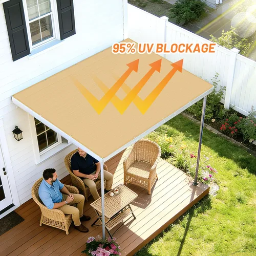 Miniatura 7 de LOVE STORY - Toldo de tela con ojales en tamaños de 3, 4, 6, 8, 10, 12 y 20 pies, cubierta con 95% de protección ultravioleta, para pérgola, patio