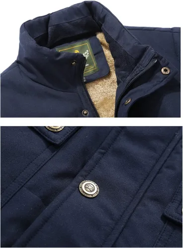 Miniatura 6 de Chaleco acolchado de invierno cálido para hombre, con forro polar grueso, sin mangas, chaqueta sin mangas