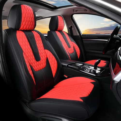 Miniatura 43 de Coverado Juego completo de fundas de asiento de automóvil, fundas de asiento de piel de napa para automóvil, protector de asiento de automóvil
