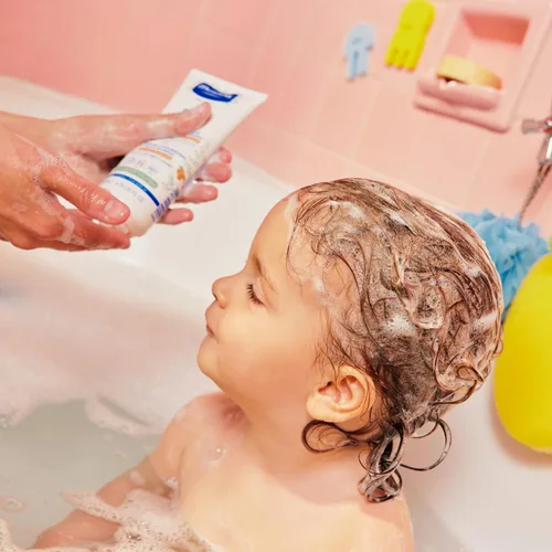 Miniatura 3 de Mustela Champú en crema desenredante y nutritiva, manteca de karité natural y aguacate, cabello rizado y encrespado, probado por dermatólogos