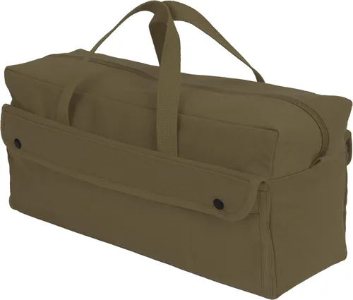 Miniatura 3 de Rothco bolsa de herramientas de lona para mecánicos jumbo - Organización resistente para equipo y herramientas Verde oliva (Olive Drab)