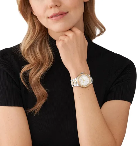 Miniatura 4 de Michael Kors Lennox- Reloj de acero inoxidable con tres manecillas