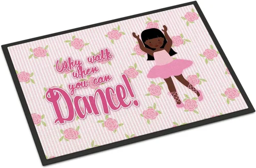 Miniatura 62 de Caroline's Treasures BB5374MAT Let's Dance Linen - Felpudo de lino verde azulado de 18 x 27 pulgadas, tapete para puerta delantera, para interiores