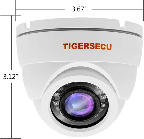 Miniatura 3 de TIGERSECU Paquete de 2 cámaras de seguridad domo gran angular 1080P