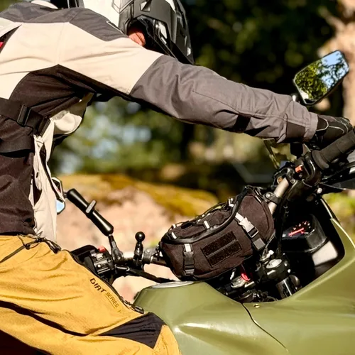 Miniatura 2 de Odinsberg Bolsa Multifuncional para Manillar de Bicicleta y Motocicleta, 3L Resistente al Agua, Compatible con la mayoría de tipos de manillares