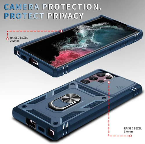 Miniatura 4 de Funda para Galaxy S22 Ultra, a prueba de golpes, resistente a los impactos con lente deslizante Funda protectora para Samsung Galaxy S22 Ultra 4G/5G