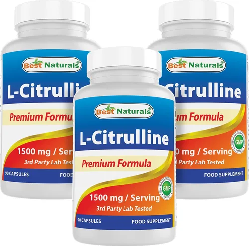 Miniatura 9 de Best Naturals Cápsulas de L-citrulina – 1500 mg/porción – Sin OMG – Sin gluten – 90 cápsulas (90 unidades (paquete de 1))