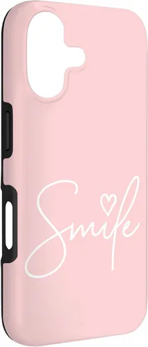 Miniatura 3 de Linda funda de sonrisa rosa claro para iPhone 17