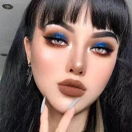 Miniatura 7 de MEICOLY 2 unidades de sombra de ojos en barra azul para Halloween, cadáver, novia, avatar, sally, maquillaje, crayón metálico, impermeable