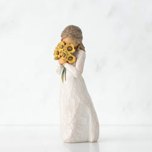 Miniatura 2 de Willow Tree Abrazo cálido, rodeado de la calidez de la familia y amigos, un regalo para celebrar amistades o aquellos que aman las flores, figura