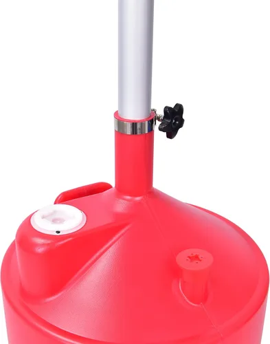 Miniatura 6 de PONO Tanque de drenaje de aceite residual portátil de 18 galones con contenedor de aceite residual de acero, altura de embudo ajustable, cambio