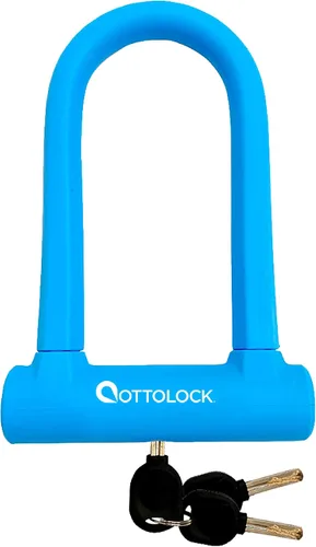 Miniatura 12 de OTTOLOCK Sidekick Compact U-Lock Candado de bicicleta ligero recubierto de silicona (negro) candados para bicicleta