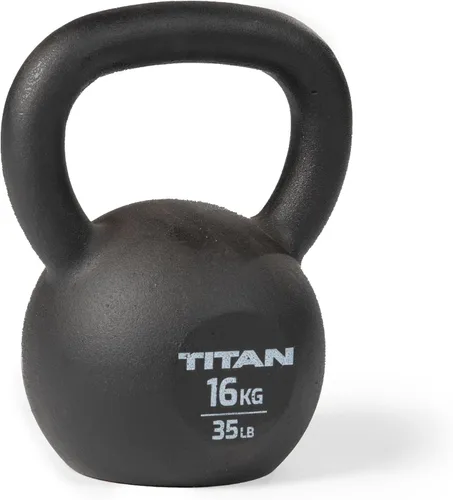 Titan Fitness Pesa rusa de hierro fundido, fundición de una sola pieza, marcas KG y LB, entrenamiento de cuerpo completo
